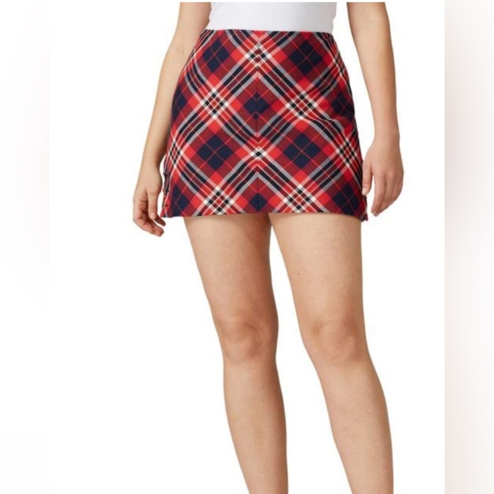 Trina Turk Plaid Academia Preppy Mini Skirt size 10